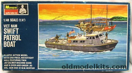 Monogram 1/48 Viet Nam Swift Patrol Boat, PB180-300 plastic model kit